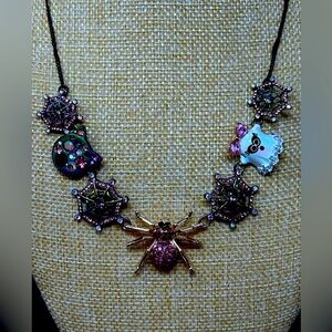 Betsey Johnson GLOW IN THE DARK Halloween Necklace NWT​​